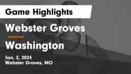 Webster Groves  vs Washington  Game Highlights - Jan. 3, 2024