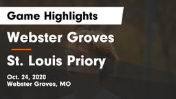 Webster Groves  vs St. Louis Priory  Game Highlights - Oct. 24, 2020