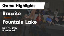 Bauxite  vs Fountain Lake  Game Highlights - Nov. 15, 2018