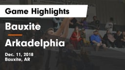 Bauxite  vs Arkadelphia  Game Highlights - Dec. 11, 2018