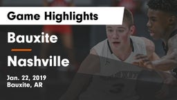 Bauxite  vs Nashville  Game Highlights - Jan. 22, 2019