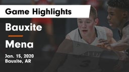 Bauxite  vs Mena  Game Highlights - Jan. 15, 2020