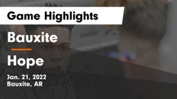 Bauxite  vs Hope  Game Highlights - Jan. 21, 2022