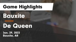 Bauxite  vs De Queen  Game Highlights - Jan. 29, 2022