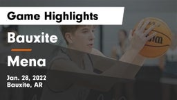 Bauxite  vs Mena  Game Highlights - Jan. 28, 2022