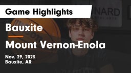 Bauxite  vs Mount Vernon-Enola Game Highlights - Nov. 29, 2023