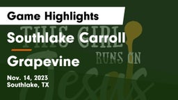 Southlake Carroll  vs Grapevine  Game Highlights - Nov. 14, 2023