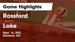 Rossford  vs Lake  Game Highlights - Sept. 14, 2023