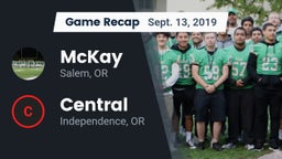 Recap: McKay  vs. Central  2019