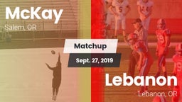 Matchup: McKay  vs. Lebanon  2019
