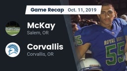 Recap: McKay  vs. Corvallis  2019