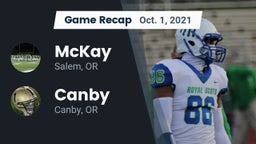 Recap: McKay  vs. Canby  2021