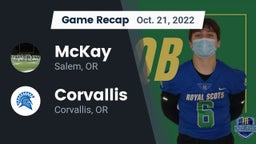 Recap: McKay  vs. Corvallis  2022
