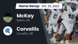Recap: McKay  vs. Corvallis  2023