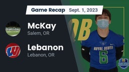Recap: McKay  vs. Lebanon  2023