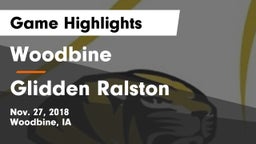 Woodbine  vs Glidden Ralston Game Highlights - Nov. 27, 2018