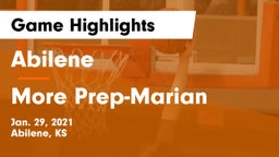 Abilene  vs More Prep-Marian  Game Highlights - Jan. 29, 2021