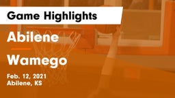Abilene  vs Wamego  Game Highlights - Feb. 12, 2021