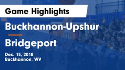 Buckhannon-Upshur  vs Bridgeport  Game Highlights - Dec. 15, 2018