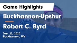 Buckhannon-Upshur  vs Robert C. Byrd  Game Highlights - Jan. 23, 2020