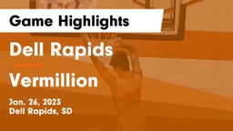 Dell Rapids  vs Vermillion  Game Highlights - Jan. 26, 2023
