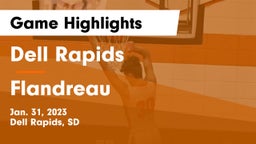 Dell Rapids  vs Flandreau  Game Highlights - Jan. 31, 2023