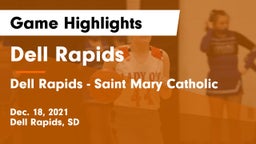 Dell Rapids  vs Dell Rapids - Saint Mary Catholic  Game Highlights - Dec. 18, 2021