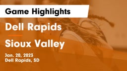 Dell Rapids  vs Sioux Valley  Game Highlights - Jan. 20, 2023