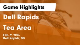 Dell Rapids  vs Tea Area  Game Highlights - Feb. 9, 2023