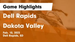 Dell Rapids  vs Dakota Valley  Game Highlights - Feb. 10, 2023