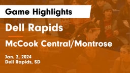 Dell Rapids  vs McCook Central/Montrose  Game Highlights - Jan. 2, 2024