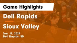 Dell Rapids  vs Sioux Valley  Game Highlights - Jan. 19, 2024