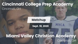 Matchup: Cincinnati College vs. Miami Valley Christian Academy 2020
