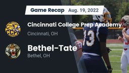 Recap: Cincinnati College Prep Academy  vs. Bethel-Tate  2022