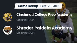 Recap: Cincinnati College Prep Academy  vs. Shroder Paideia Academy  2023