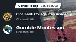 Recap: Cincinnati College Prep Academy  vs. Gamble Montessori  2023