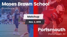 Matchup: Moses Brown School vs. Portsmouth  2019