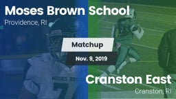 Matchup: Moses Brown School vs. Cranston East  2019