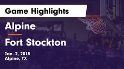 Alpine  vs Fort Stockton  Game Highlights - Jan. 2, 2018