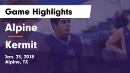 Alpine  vs Kermit  Game Highlights - Jan. 23, 2018