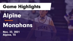 Alpine  vs Monahans  Game Highlights - Nov. 22, 2021