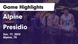 Alpine  vs Presidio  Game Highlights - Jan. 17, 2023