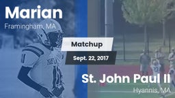 Matchup: Marian  vs. St. John Paul II  2017
