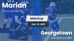 Matchup: Marian  vs. Georgetown  2017