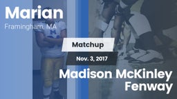 Matchup: Marian  vs. Madison McKinley Fenway 2017