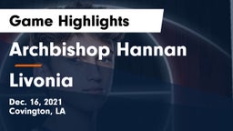 Archbishop Hannan  vs Livonia  Game Highlights - Dec. 16, 2021
