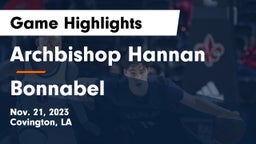 Archbishop Hannan  vs Bonnabel  Game Highlights - Nov. 21, 2023