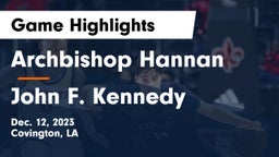 Archbishop Hannan  vs John F. Kennedy  Game Highlights - Dec. 12, 2023