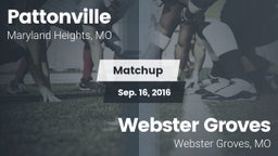 Matchup: Pattonville High vs. Webster Groves  2016