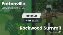 Matchup: Pattonville High vs. Rockwood Summit  2017